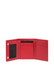 PIQUADRO PQ-BIOS Porte-monnaie pliable, fabriqu&eacute; en nylon recycl&eacute; ROUGE - Portefeuilles Homme - 2
