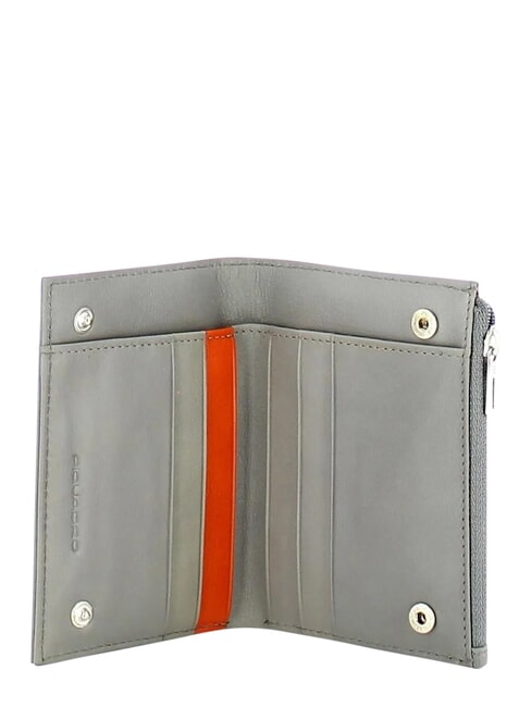 PQ-BIOS Porte-monnaie pliable, fabriqu&eacute; en nylon recycl&eacute; GRIS - Portefeuilles Homme
