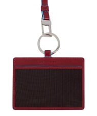 PIQUADRO BLUE SQUARE Porte-cartes ou porte-badges, tour de cou ROUGE - Portefeuilles Homme - 2
