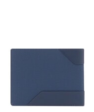 PIQUADRO GIO Portefeuille fabriqu&eacute; en tissu recycl&eacute; bleu - Portefeuilles Homme - 2