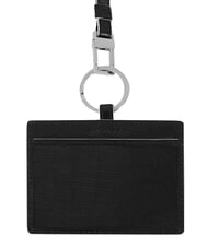 PIQUADRO BLUE SQUARE Porte-cartes ou porte-badges, tour de cou Noir - Portefeuilles Homme - 2