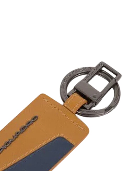 HAKONE Porte-cl&eacute;s &agrave; breloques en cuir Cuir / Bleu - Porte-cl&eacute;s