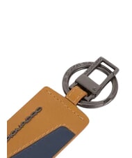 PIQUADRO HAKONE Porte-cl&eacute;s &agrave; breloques en cuir Cuir / Bleu - Porte-cl&eacute;s - 2