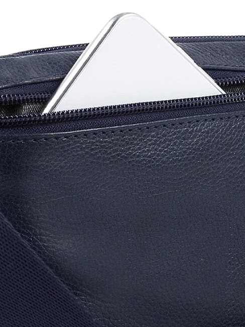 P15PLUS Sac banane en cuir bleu - Sacs banane