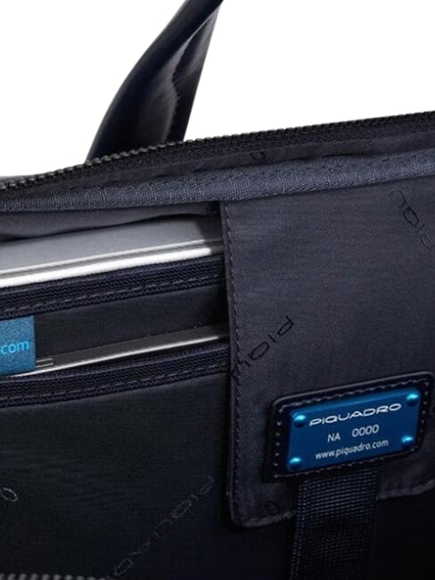B2 REVAMP Mallette pour ordinateur portable 14", en cuir bleu - Porte Documents Travail