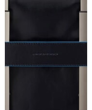 PIQUADRO B2 REVAMP Mallette pour ordinateur portable 14", en cuir bleu - Porte Documents Travail - 5