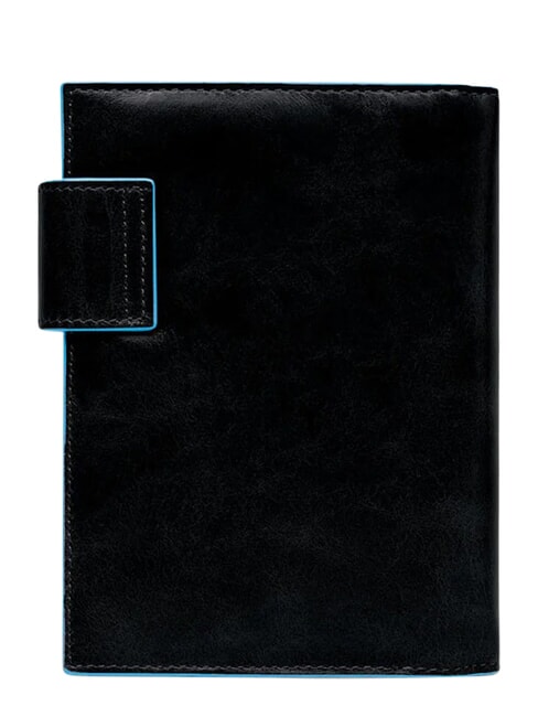 BLUE SQUARE Petit agenda en cuir Noir - &Eacute;tui pour tablette & Organiseur