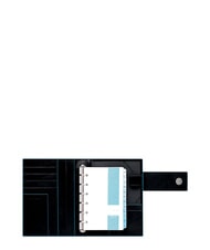 PIQUADRO BLUE SQUARE Petit agenda en cuir Noir - &Eacute;tui pour tablette & Organiseur - 3