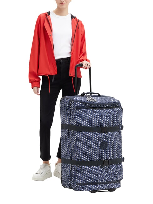 AVIANA L Chariot de grande taille 3D K bleu - Valises Semi-rigides
