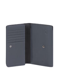 PIQUADRO NABUCCO &Eacute;tui portefeuille en cuir pour smartphone bleu - Portefeuilles Femme - 2