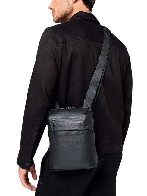 URBAN ECO LEATHER sac bandouli&egrave;re Noir - Sacs en Bandouli&egrave;res pour Homme