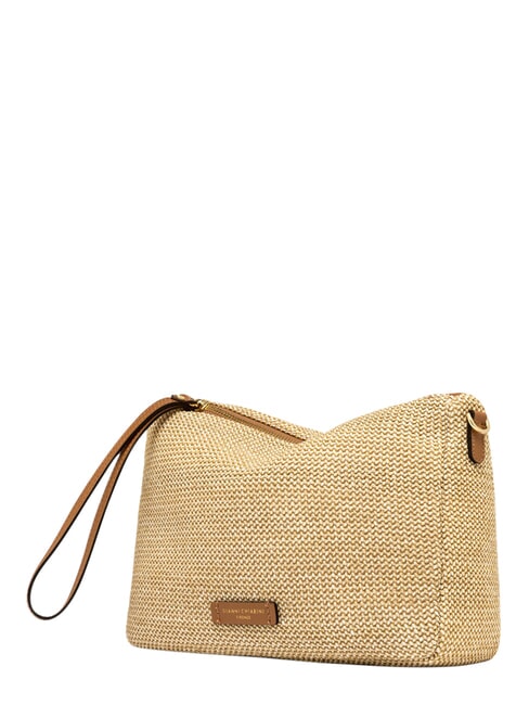 NORA Sac &agrave; main avec bandouli&egrave;re CUIR NATUREL - Sacs pour Femme
