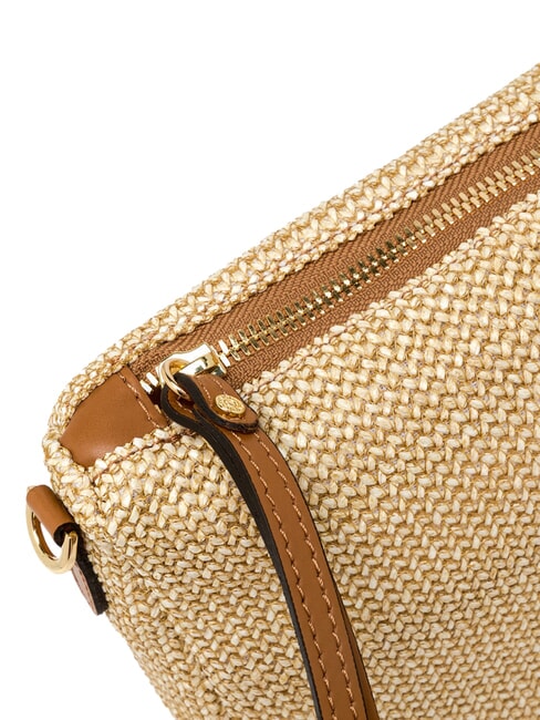 NORA Sac &agrave; main avec bandouli&egrave;re CUIR NATUREL - Sacs pour Femme