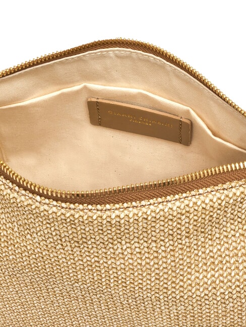 NORA Sac &agrave; main avec bandouli&egrave;re CUIR NATUREL - Sacs pour Femme
