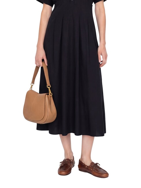 HELENA ROUND Sac bandouli&egrave;re en cuir, avec bandouli&egrave;re argile - Sacs pour Femme