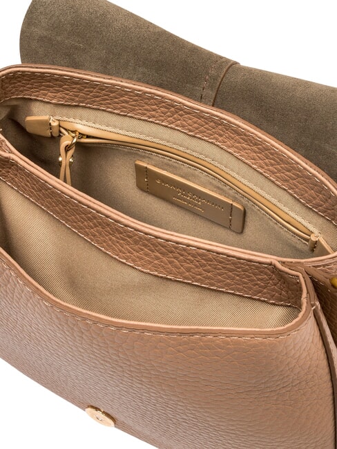 HELENA ROUND Sac bandouli&egrave;re en cuir, avec bandouli&egrave;re argile - Sacs pour Femme