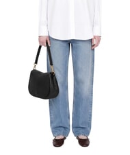 GIANNI CHIARINI HELENA ROUND Sac bandouli&egrave;re en cuir, avec bandouli&egrave;re Noir - Sacs pour Femme - 2