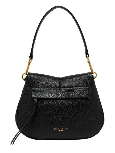 HELENA ROUND Sac bandouli&egrave;re en cuir, avec bandouli&egrave;re Noir - Sacs pour Femme