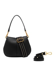 GIANNI CHIARINI HELENA ROUND Sac bandouli&egrave;re en cuir, avec bandouli&egrave;re Noir - Sacs pour Femme - 5