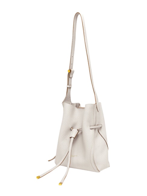 SIENNA sac seau bandouli&egrave;re en cuir sable - Sacs pour Femme