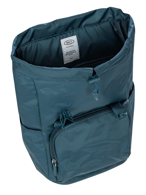 POSITANO Sac &agrave; dos avec poche pour ordinateur portable sarcelle - Sacs &agrave; dos pour l'&Eacute;cole & les Loisirs