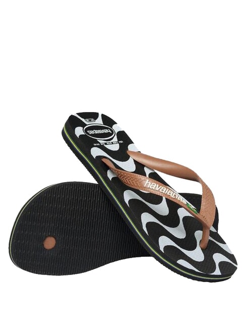 TOP CAPOCABANA pantoufles en caoutchouc NOIR - Chaussures unisexe