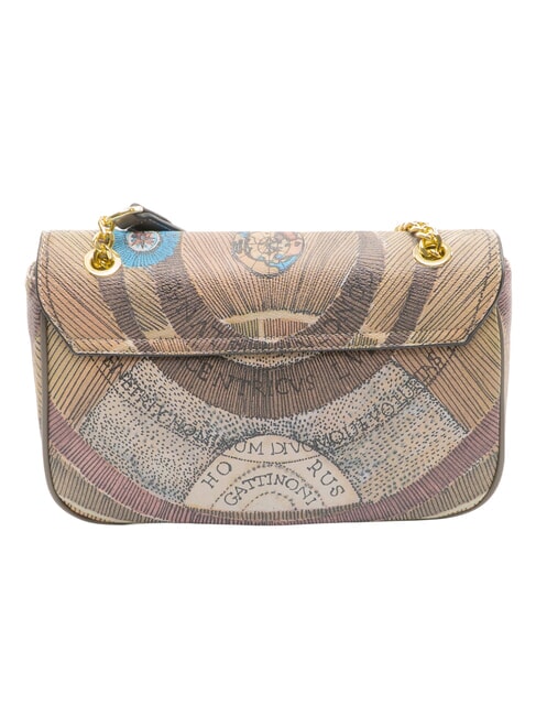 PLANETARIUM sac bandouli&egrave;re aquarelle sauvage/ taupe fonc&eacute; - Sacs pour Femme