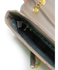 GATTINONI PLANETARIUM sac bandouli&egrave;re aquarelle sauvage/ taupe fonc&eacute; - Sacs pour Femme - 5