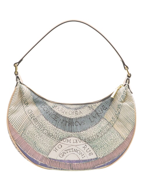 PLANETARIUM sac bandouli&egrave;re aquarelle/beige - Sacs pour Femme