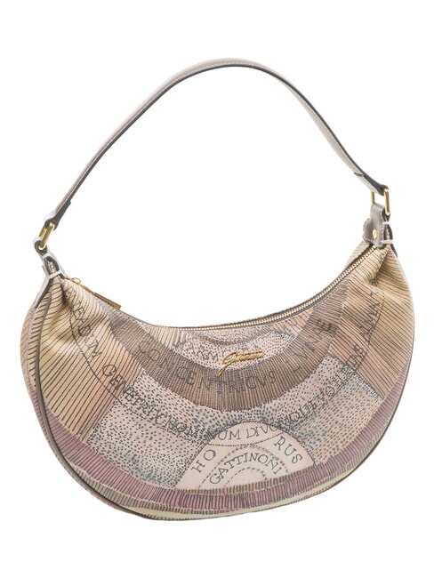 PLANETARIUM sac bandouli&egrave;re aquarelle sauvage/ taupe fonc&eacute; - Sacs pour Femme