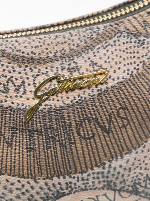 PLANETARIUM sac bandouli&egrave;re aquarelle sauvage/ taupe fonc&eacute; - Sacs pour Femme