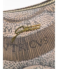 GATTINONI PLANETARIUM sac bandouli&egrave;re aquarelle sauvage/ taupe fonc&eacute; - Sacs pour Femme - 3