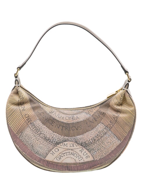 PLANETARIUM sac bandouli&egrave;re aquarelle sauvage/ taupe fonc&eacute; - Sacs pour Femme
