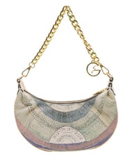GATTINONI PLANETARIUM Sac hobo Crescent avec bandouli&egrave;re aquarelle/beige - Sacs pour Femme - 4