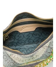 GATTINONI PLANETARIUM Sac hobo Crescent avec bandouli&egrave;re aquarelle/beige - Sacs pour Femme - 5