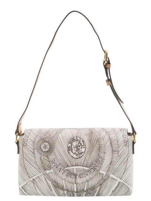 PLANETARIUM sac bandouli&egrave;re encre s&eacute;pia/beige clair - Sacs pour Femme