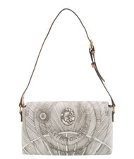 GATTINONI PLANETARIUM sac bandouli&egrave;re encre s&eacute;pia/beige clair - Sacs pour Femme - 4