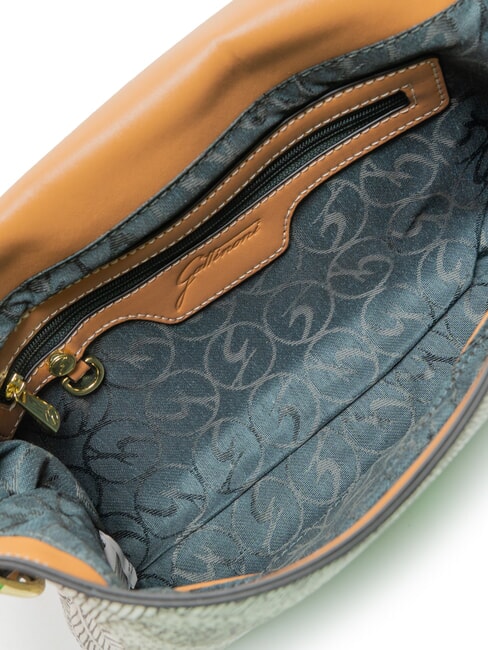 PLANETARIUM sac bandouli&egrave;re encre s&eacute;pia/beige clair - Sacs pour Femme
