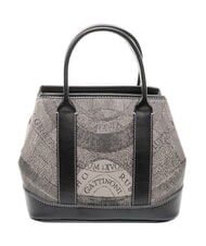 GATTINONI PLANETARIUM Sac &agrave; main avec bandouli&egrave;re monochrome gris clair/noir - Sacs pour Femme - 4