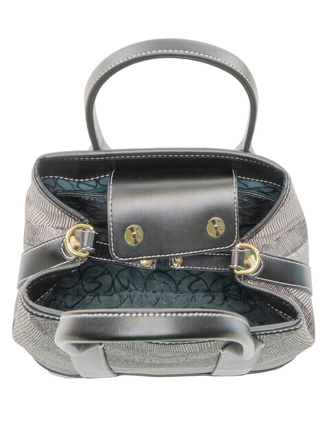 PLANETARIUM Sac &agrave; main avec bandouli&egrave;re monochrome gris clair/noir - Sacs pour Femme