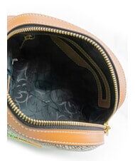 GATTINONI PLANETARIUM Sac &agrave; bandouli&egrave;re encre s&eacute;pia/beige clair - Sacs pour Femme - 5