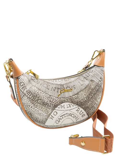 PLANETARIUM Sac bandouli&egrave;re, avec bandouli&egrave;re encre s&eacute;pia/beige clair - Sacs pour Femme