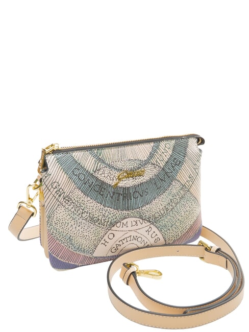 PLANETARIUM Sac &agrave; bandouli&egrave;re aquarelle/beige - Sacs pour Femme