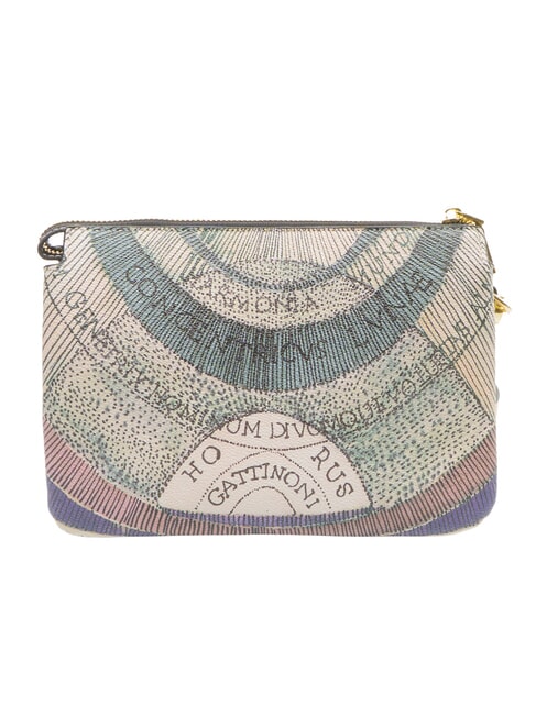 PLANETARIUM Sac &agrave; bandouli&egrave;re aquarelle/beige - Sacs pour Femme