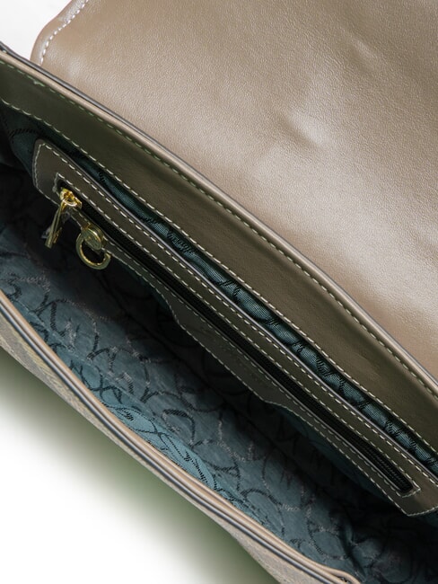 PLANETARIUM Sac bandouli&egrave;re &agrave; rabat aquarelle sauvage/ taupe fonc&eacute; - Sacs pour Femme