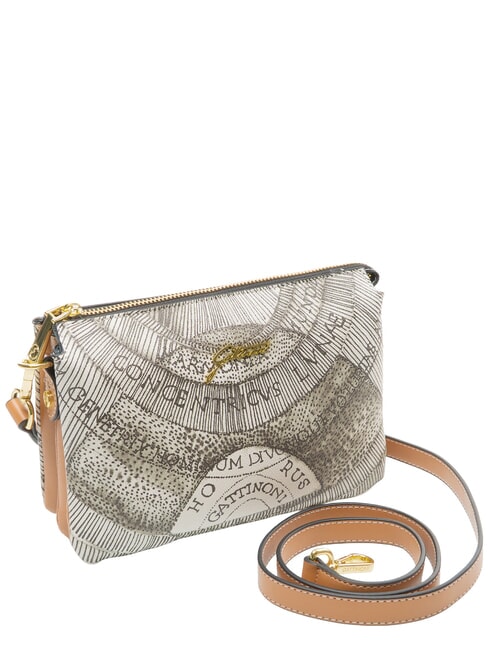 PLANETARIUM Sac &agrave; bandouli&egrave;re encre s&eacute;pia/beige clair - Sacs pour Femme
