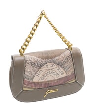 GATTINONI PLANETARIUM petit sac &agrave; main aquarelle sauvage/ taupe fonc&eacute; - Sacs pour Femme - 2