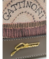 GATTINONI PLANETARIUM petit sac &agrave; main aquarelle sauvage/ taupe fonc&eacute; - Sacs pour Femme - 3