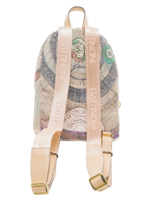 PLANETARIUM Sac &agrave; dos aquarelle/beige - Sacs pour Femme