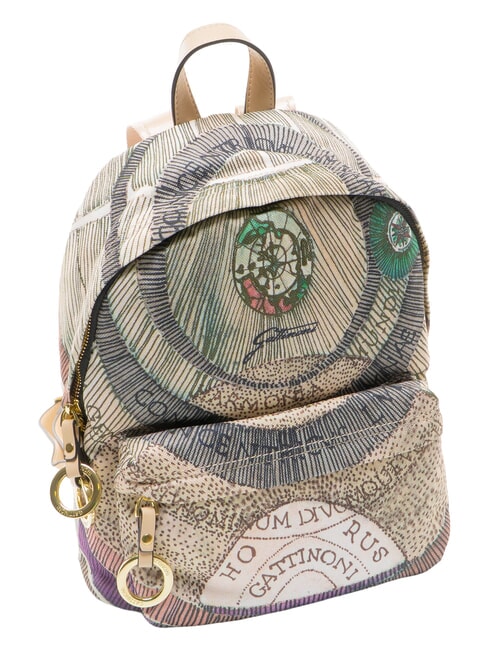 PLANETARIUM Sac &agrave; dos aquarelle/beige - Sacs pour Femme